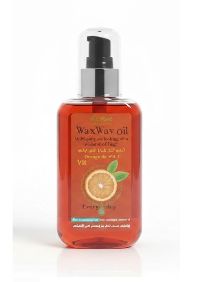 First Cosmetics  Wax Way Oil, After Depilatory Wax, For Younger Looking Skin Without Wrinkles (150 ML, Orange Oil & Vitamin E)