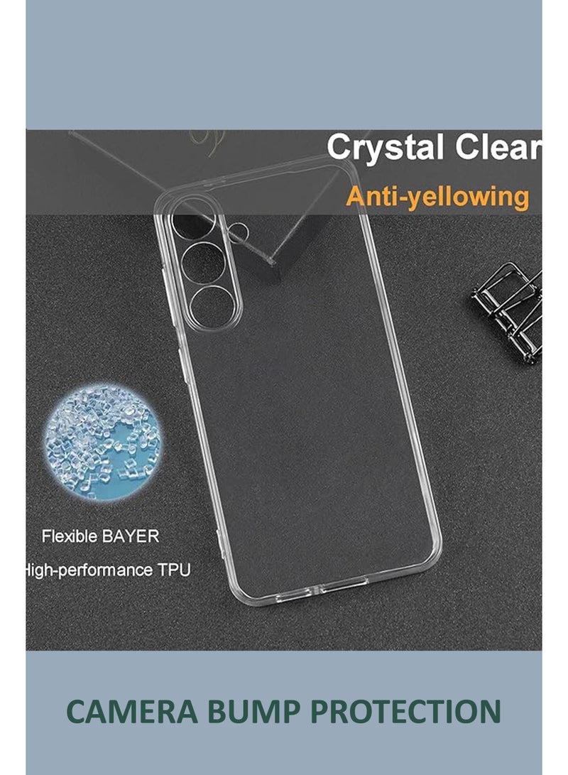 For Samsung Galaxy S25 FE  - Transparent Silicone Drop-Proof Clear Protective Phone Cover - Transparent - Image 4