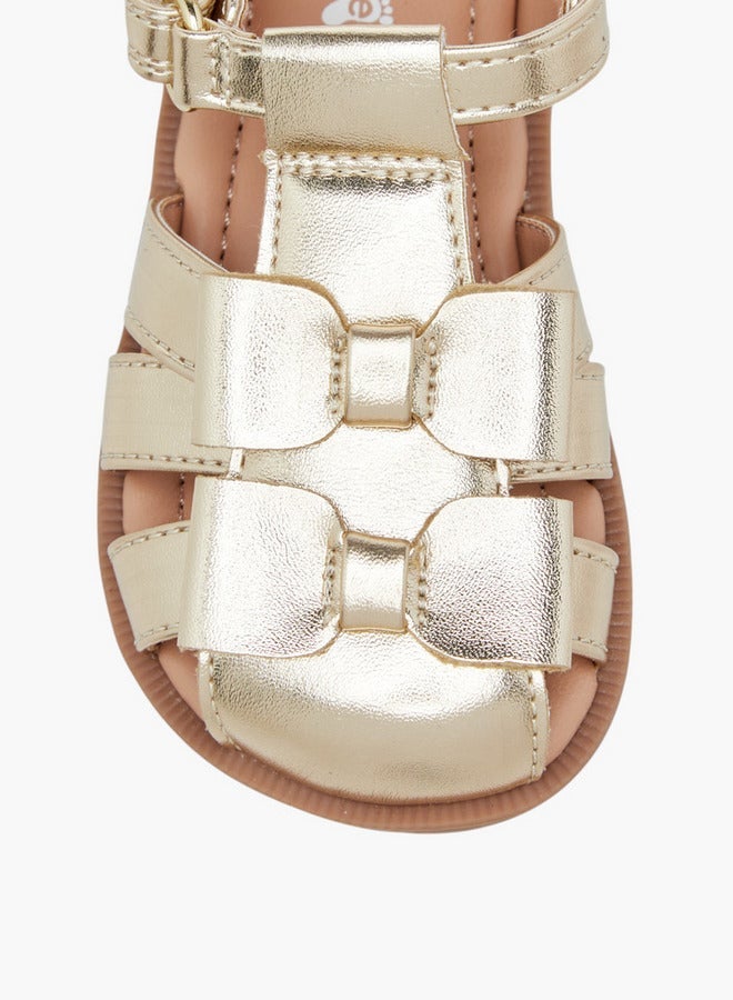 بيرفيت صنادل بنات بفيونكة وإغلاق بشريط لاصق - Image 3