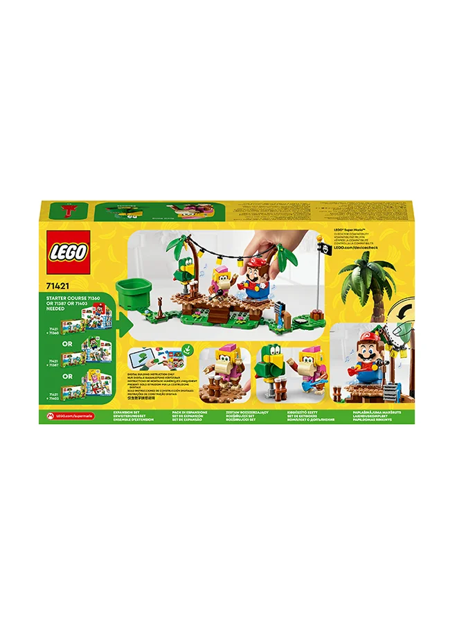 ليغو Super Mario Dixie Kong’S Jungle Jam Expansion Set 71421 Collectible Building Toy Set; Featuring 2 Brick-Built Characters; Fun Gift Playset For Kids Aged 7 And Over To Combine With A Starter Course (174 Pieces)