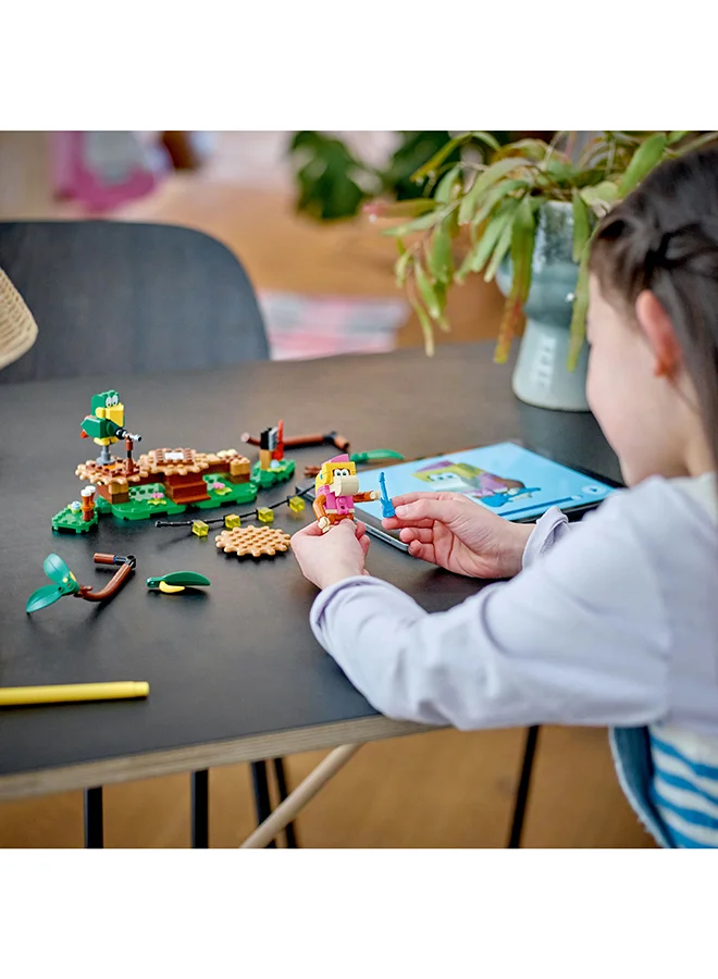 ليغو Super Mario Dixie Kong’S Jungle Jam Expansion Set 71421 Collectible Building Toy Set; Featuring 2 Brick-Built Characters; Fun Gift Playset For Kids Aged 7 And Over To Combine With A Starter Course (174 Pieces)
