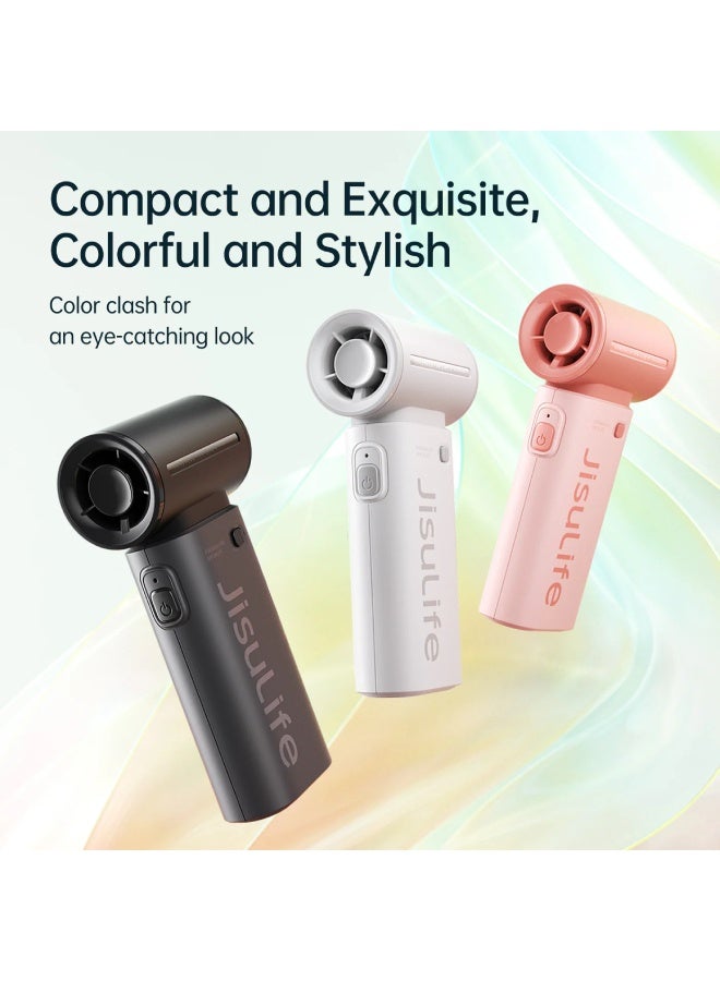 JISULIFE Handheld Fan Life9 3600mAh - Light Grey - Image 4