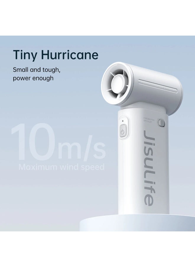 JISULIFE Handheld Fan Life9 3600mAh - Light Grey - Image 2