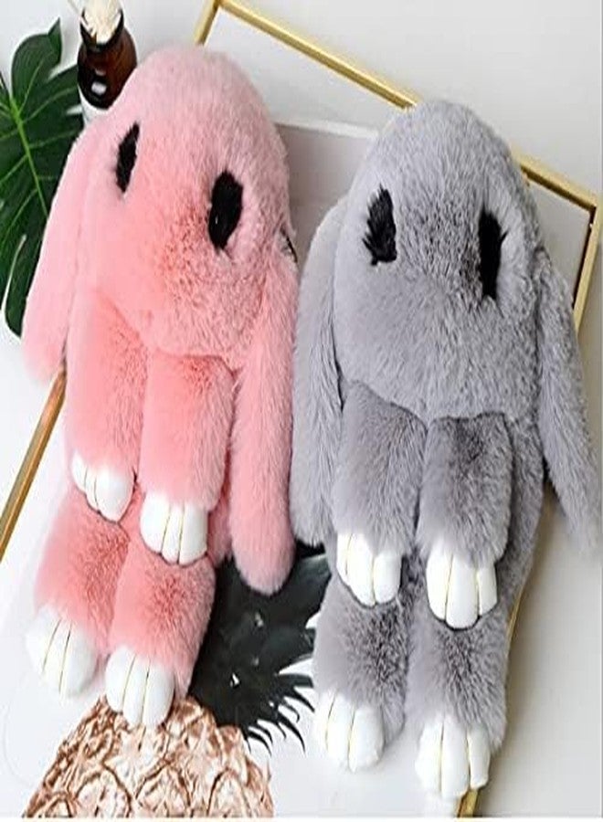 Mkail Fluffy Bunny Shoulder Bag/Crossbody Bag : Soft, Stylish, and Perfect for Everyday Use,for All Ages (Pink) - Image 3