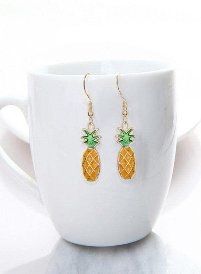 POYAMUSE Pineapple Dangle Earrings for Women - Cute Fruit Earrings Jewelry, Fun Earrings for Women - Pineapple - Image 5