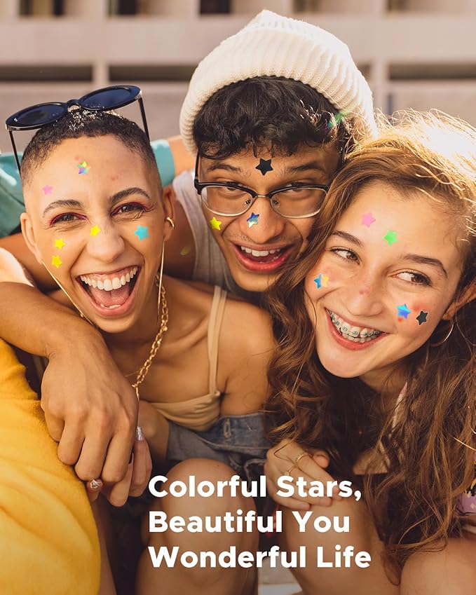 LitBear Acne Pimple Patch 6 Colors 168 Dots Star Pimple Patches with Case Tea Tree Oil Centella Oil Hydrocolloid Acne Pimple Patches for Face Cute Zit Patches Pimple Stickers Acne Dots - Image 5