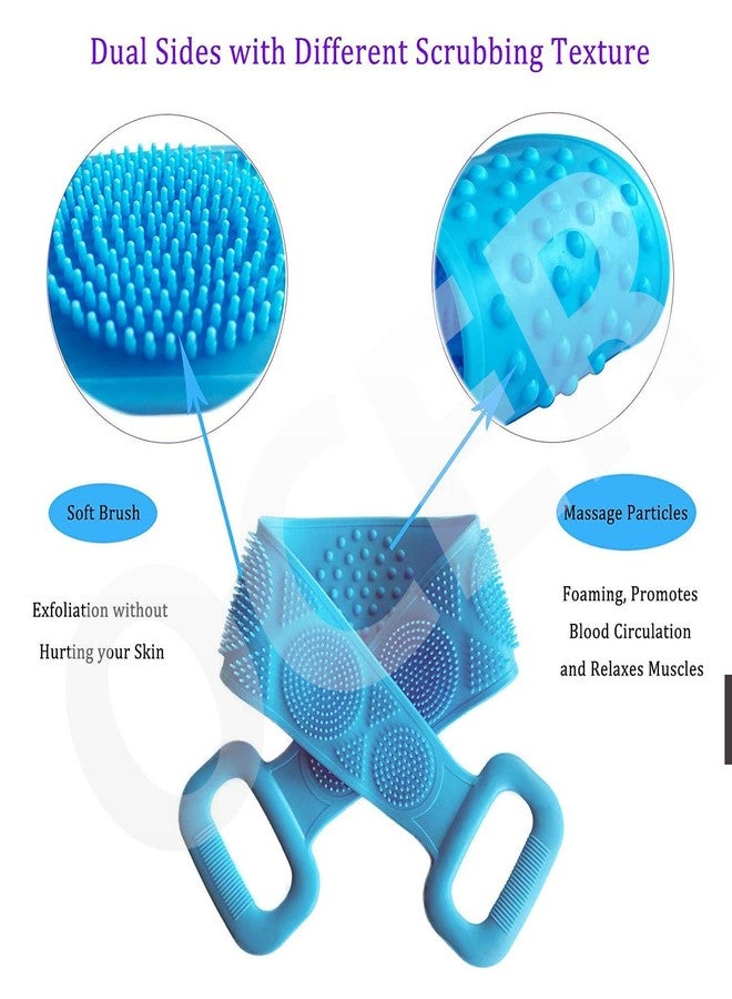Ocer Exfoliating Silicone Back Scrubber - Dual-sided Shower Back Washer for Deep Cleansing and Massage, Cover the Entire Back, Smooth & Rejuvenate Skin, Easy to Clean and Long-lasting. - Image 2