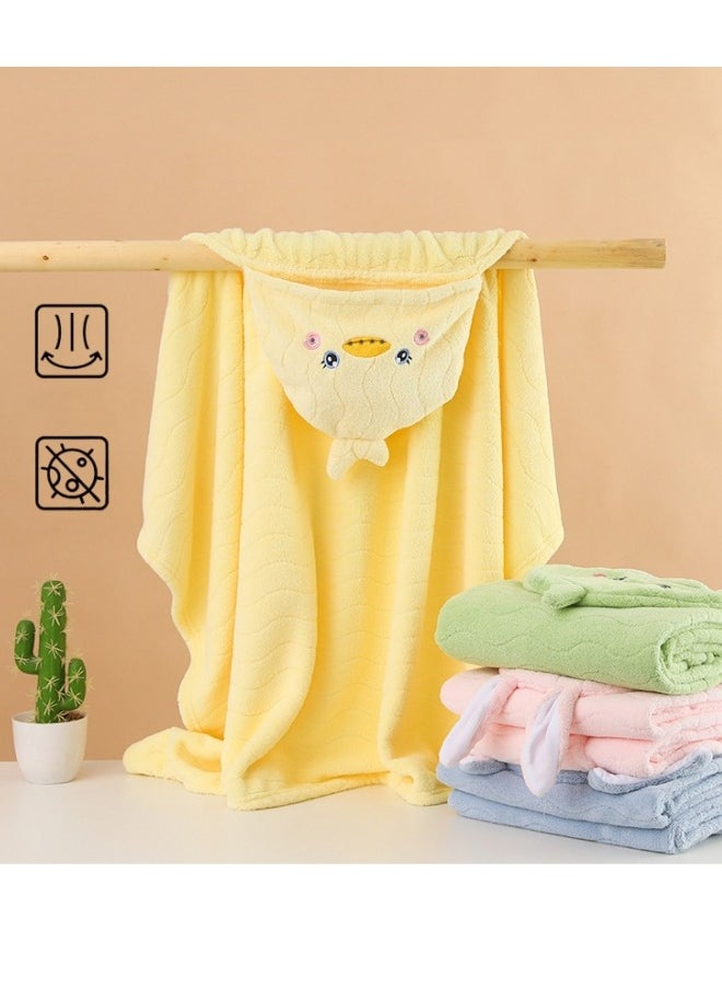 oldlaiben Hooded Baby Towels,Absorbent Large Baby Towel,Soft Premium Coral Fleece Bath Towel,Ultra Absorbent For Baby Cozy And Warm-Bath Essential For Newborn,Infant And Toddler 80*120cm(Blue)  - Image 5