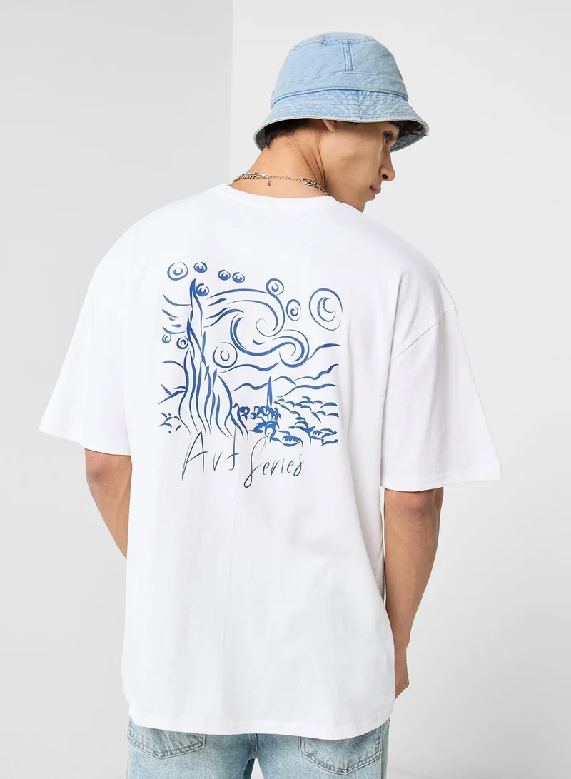 سفنتي فايف تيشيرت كبير الحجم