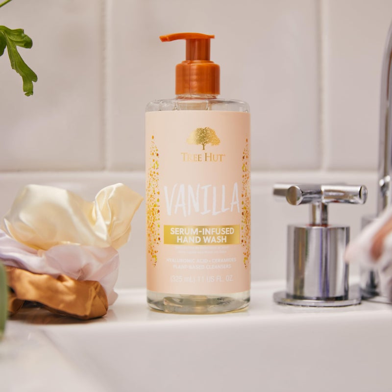 Tree Hut Vanilla Serum Infused Hand Wash, Nourish & Hydrate Hands, Strengthening Skin Care, Long-Lasting Scent, Cleanse & Lock in Moisture, Cermamides, Holiday Gift & Stocking Stuffer, 11 fl oz - Image 2