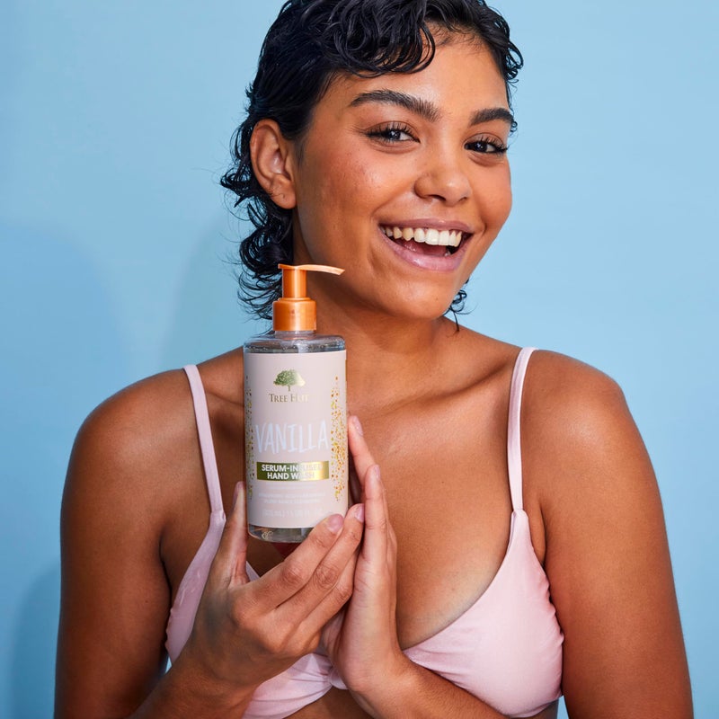 Tree Hut Vanilla Serum Infused Hand Wash, Nourish & Hydrate Hands, Strengthening Skin Care, Long-Lasting Scent, Cleanse & Lock in Moisture, Cermamides, Holiday Gift & Stocking Stuffer, 11 fl oz - Image 3