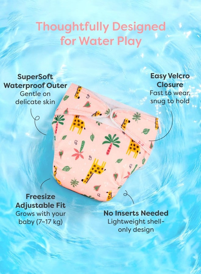 SuperBottoms Reusable Swim Diaper | UNO SuperSoft Cloth Diaper Shell with Velcro | Adjustable Fit for 3M to 3Y | No Insert Needed | Rash-Free & Eco-Friendly Baby Swim Diaper - Image 3