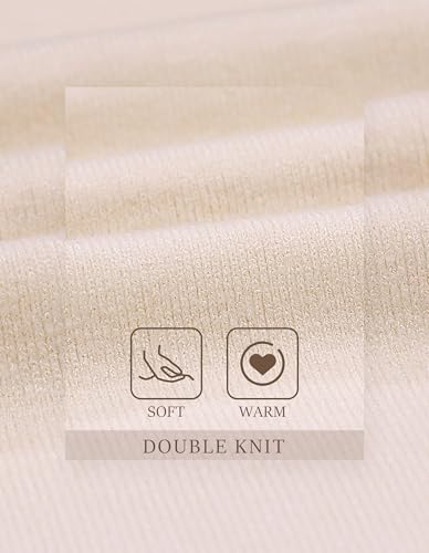 PULI Women's Elegant Shawl Wraps Soft Open Front Poncho Sweater for Spring Fall Winter beige - Image 3