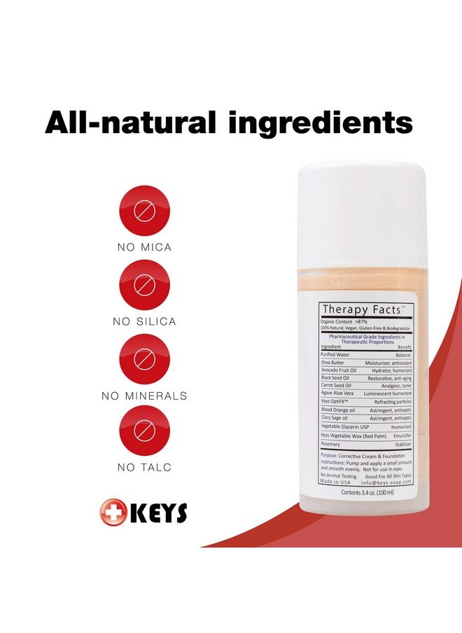 كيز كريم تصحيح لون البشرة المرطب من Keys Care KPRO بتقنية OptiFX Adaptive Color | يرطب وينعم ويملأ الخطوط الدقيقة | طبيعي ١٠٠٪ ومضاد للحساسية (٣٫٤ أونصة)  - Image 5