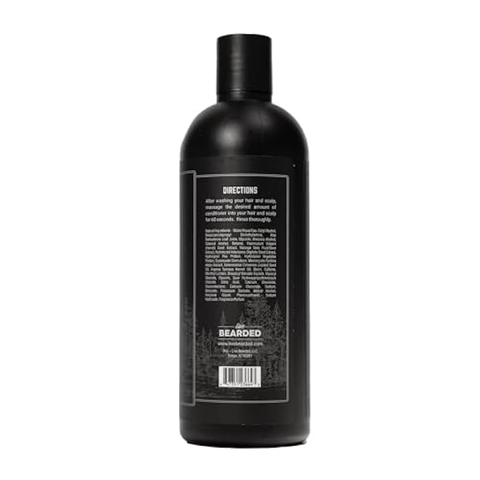 Live Bearded All-Natural Conditioner for Men - Promotes Hair Growth - Thinning and Hairloss - Deep Conditioning, Moisturizing | American Scent - Cedar, Vetiver, Bergamot - Image 2