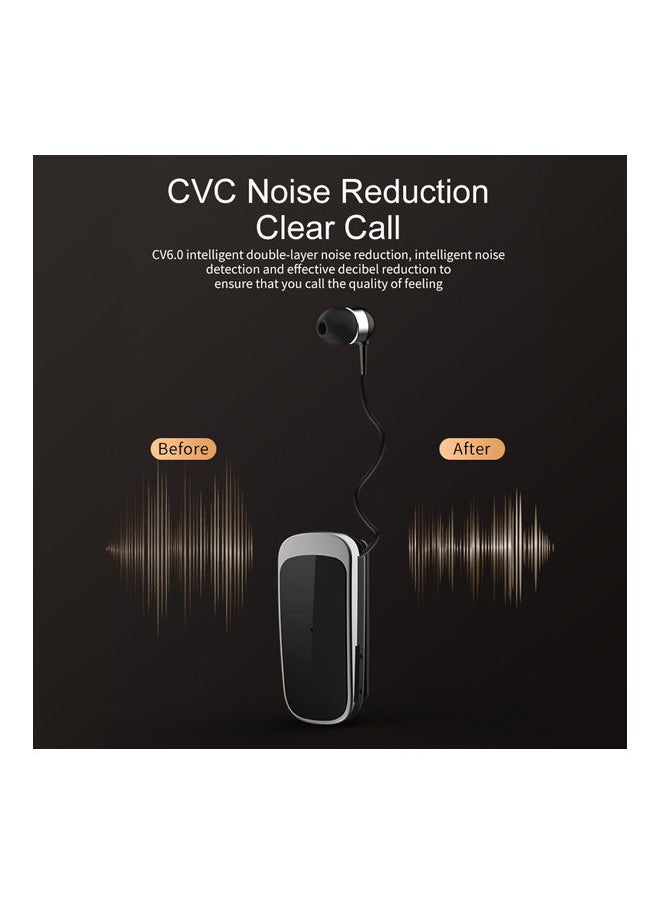 NIBEMINENT K52 BT Telescopic In-Ear Earphone With Mic White  - Image 2