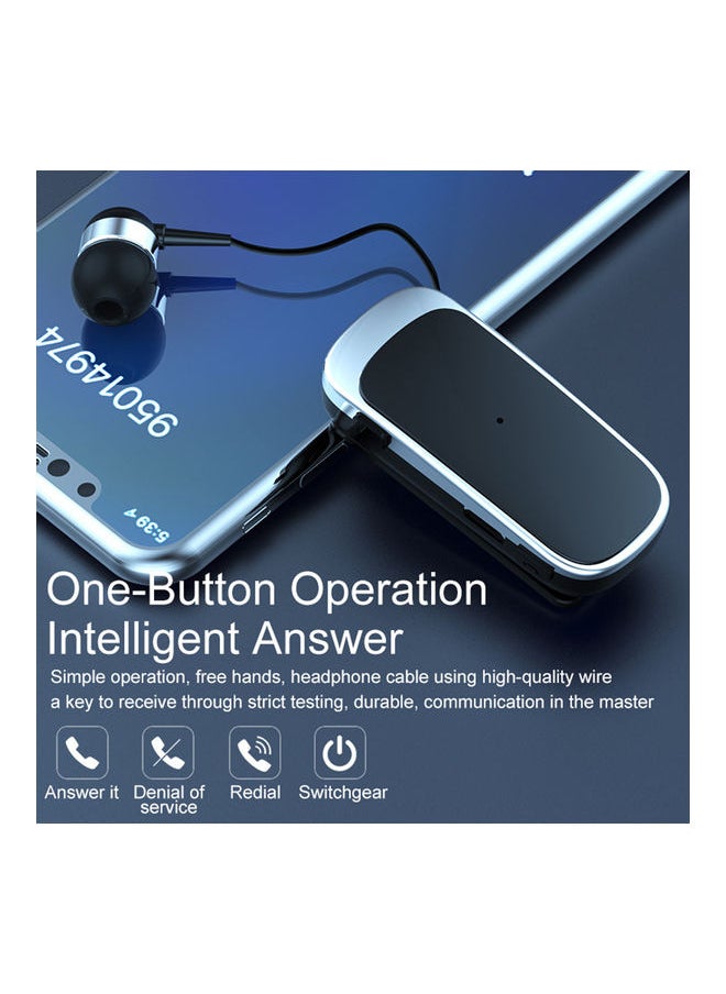 NIBEMINENT K52 BT Telescopic In-Ear Earphone With Mic White  - Image 3