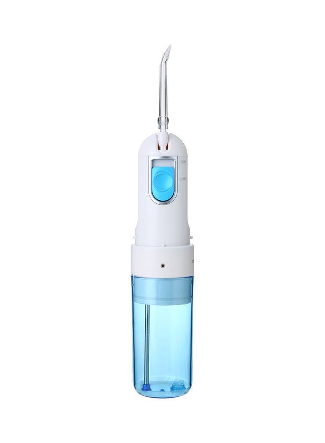 NIBEMINENT Rechargeable Water Flosser Tooth Cleaning Oral Irrigator Tool Set White/Blue - Image 1