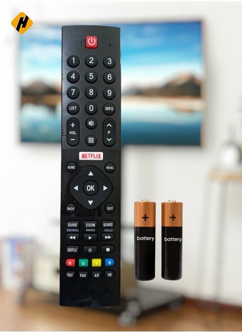 Universal LED TV TV التحكم عن بعد متوافق مع أجهزة تلفزيون Panasonic (يرجى مطابقة الصورة مع جهاز التحكم عن بُعد الحالي قبل تقديم الطلب) مع البطارية