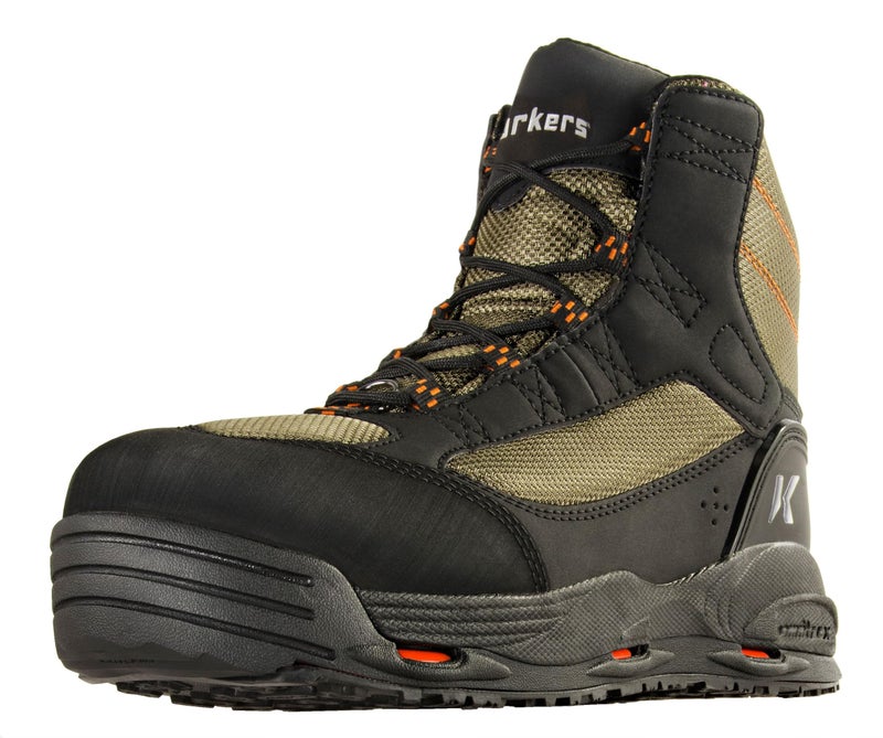 Korkers Greenback Wading Boots - Packed with The Essentials - Includes Interchangeable Felt and Kling-On Soles - Size 9 - Image 1