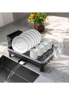 Dish Drying Rack with Drainboard and Cutlery Holder 52cm Compact Kitchen Rack for Small Spaces RV and Apartments - pzsku/Z28DA4704748CD11FAAC3Z/45/_/1733743537/493c3bd5-f246-4e42-95ef-362e28ef0dfb