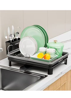 Dish Drying Rack with Drainboard and Cutlery Holder 52cm Compact Kitchen Rack for Small Spaces RV and Apartments - pzsku/Z28DA4704748CD11FAAC3Z/45/_/1733743841/03807329-0ce8-4723-a8fe-9ac31b64716a