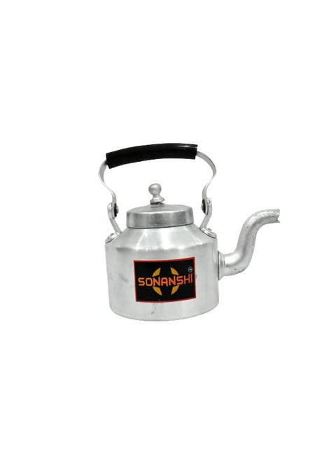 Sonanshi Traditional Aluminium Roadside Cutting ChaiTea Kettle for TeaCoffeeMilk 1 Litre