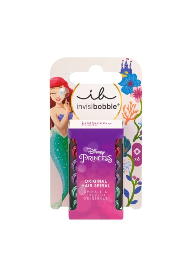 Invisibobble Kids Original Disney Ariel Hair Spiral x6 - Image 1