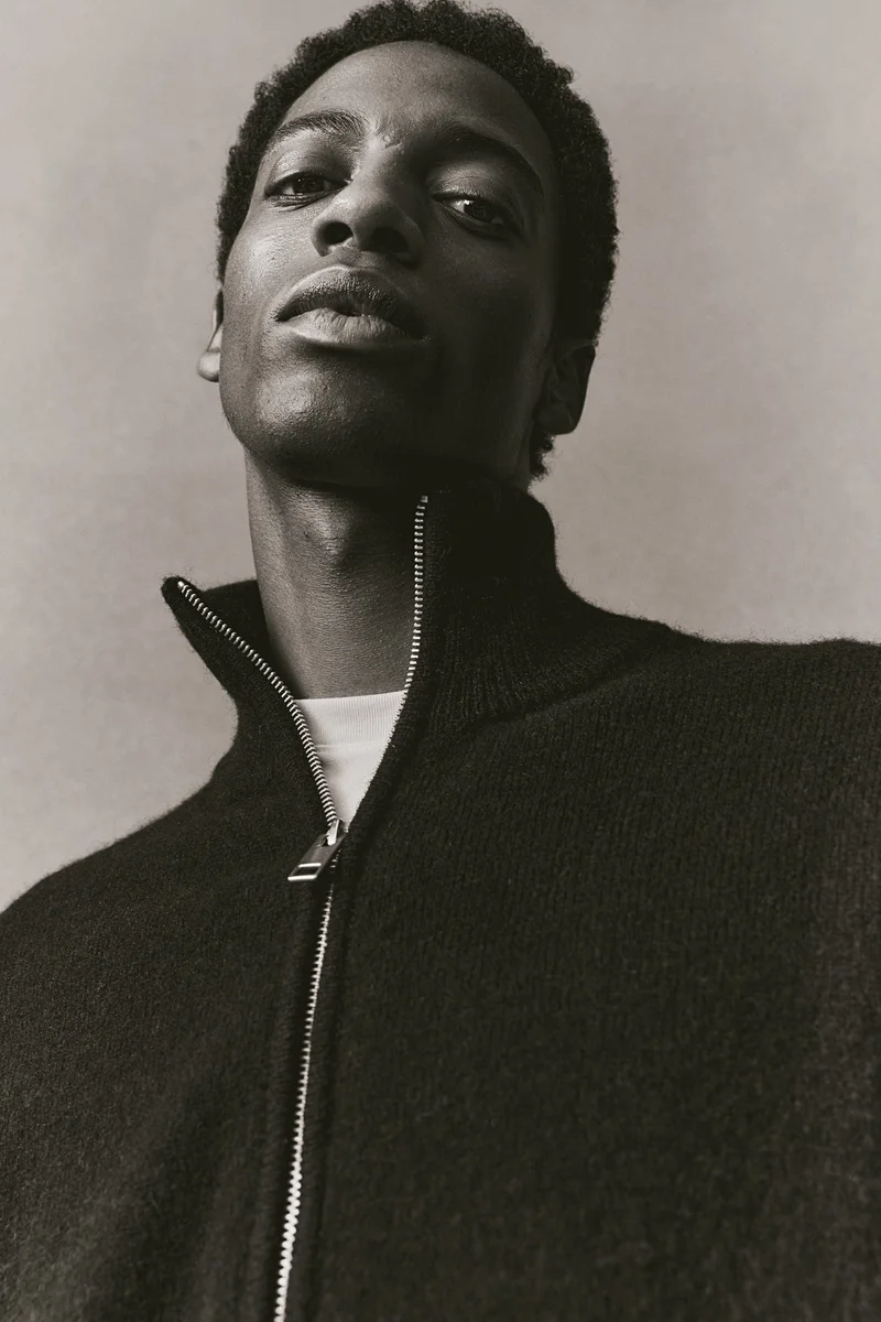 H&M Regular Fit Wool zip-through cardigan