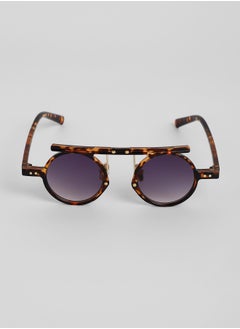 Haute Sauce The Cirque Round Sunglasses - Coffee Brown  - Image 4