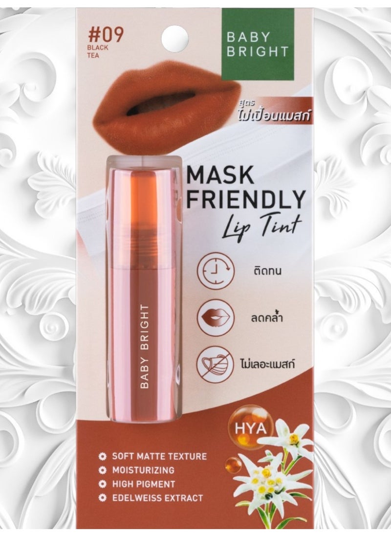 Baby Bright Mask Friendly Lip Tint Black Tea 09  - Image 3
