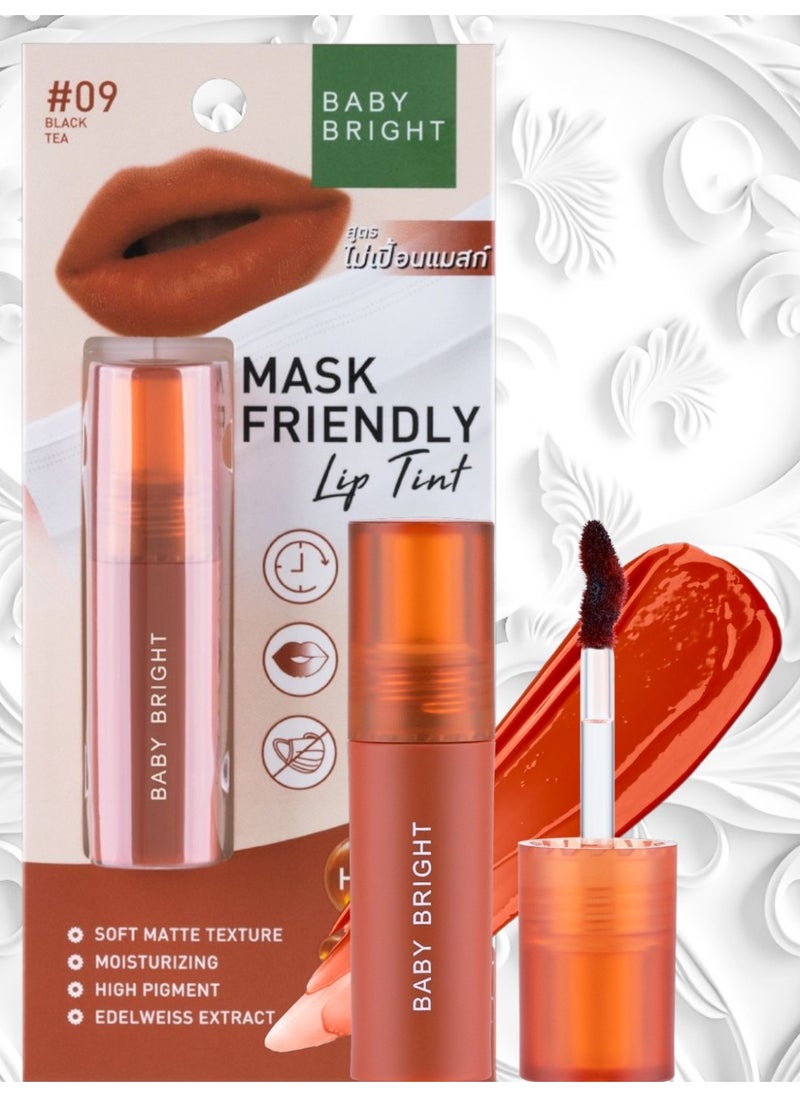 Baby Bright Mask Friendly Lip Tint Black Tea 09  - Image 1