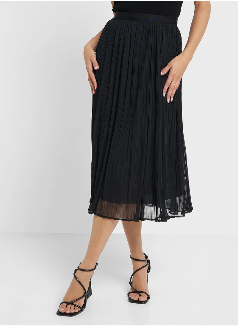 جينجر Pleated Maxi Skirt