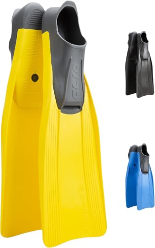 Cressi Clio Full Foot Pocket Fins Yellow 3032 - Image 1