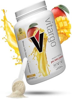 VITARGO Carbohydrate Fuel for Athletic Performance, Before - During - After Workout, Vegan and Gluten Free Mango 