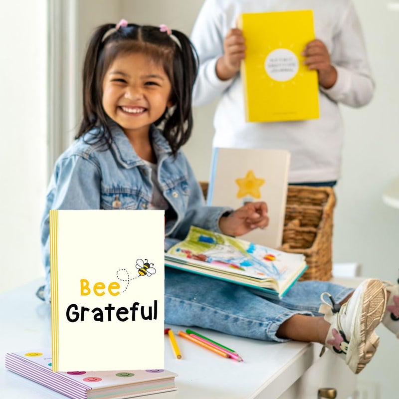 CHAARPAI Kids Gratitude Journal for 6 Months, Daily Confidence Build Up & Self Growth Journal for Kids, A5 Size, 100 GSM Paper with Matt Laminated Hardbound Cover, 5-12 Age (Pack of 1) (Bee Grateful) - Image 3