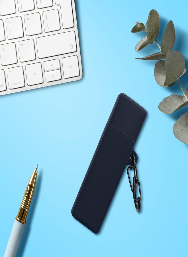 kwmobile Case Compatible with Anker Soundcore A30i Case - Silicone Cover Holder for Earbuds - Dark Blue - Image 3