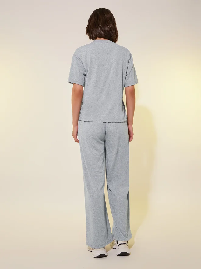 Take Two Take Two Studded Web Detail Short Sleeve T-Shirt and Pants Co-Ords