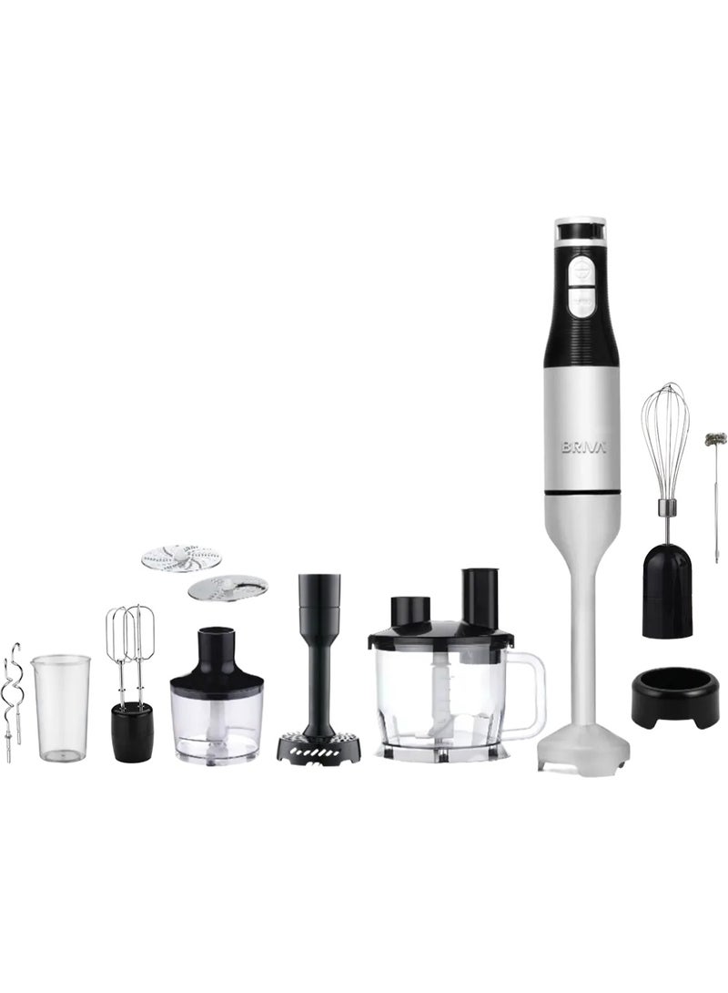 Briva Multi-Purpose Hand Blender, 1200 Watts, 600 ml Cup, Complete Accessories, Black - BRIVA HB1200 MULTI CHEF - BH237 - Image 1