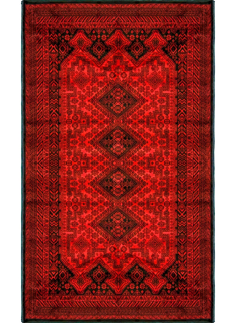 سجادتي مدة البر خان محمد من سجادتي بتصميم تراثي فاخر تضيف لمسة أصيلة لأجواء الجلسات الخارجية مقاس 80×150 سم - Image 1