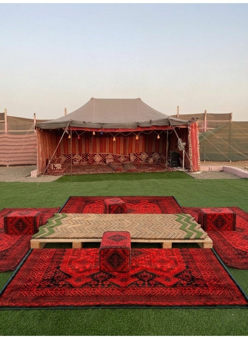 SEGADTY Desert Mat Khan Mohammed from segadty with a luxurious traditional design adds an authentic touch to outdoor gatherings size 80×150 cm - Image 4