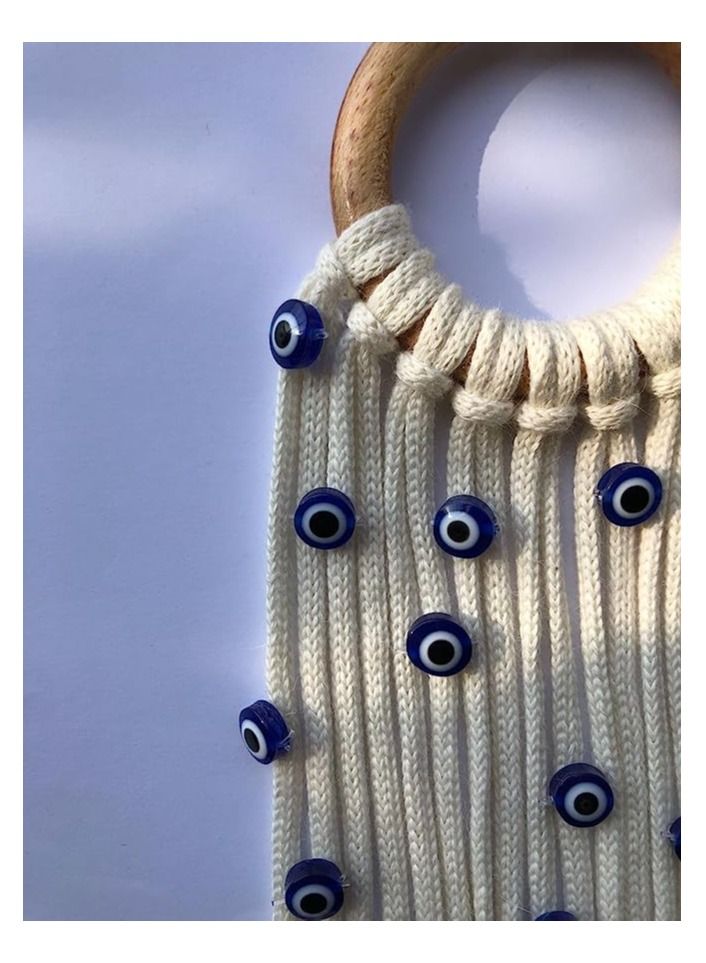 Boho Macramé Car Charm – Handmade Bohemian Hanging Accessory for Rearview Mirror, Home Décor, or Wall Hanging – Decorative Cotton Rope Ornament - Image 4