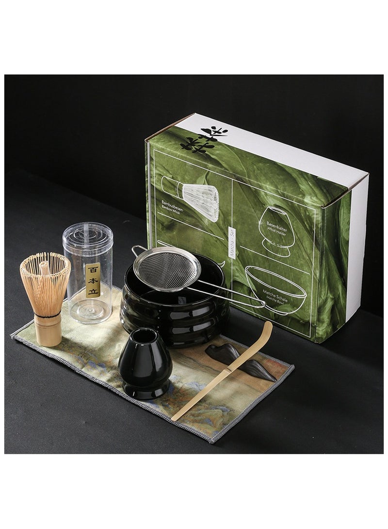 GuRiver Bamboo Matcha Whisk Set 7 Pieces Stirring Tools for Matcha Tea Japanese Tea Ceremony Daily Use Gift - Image 1