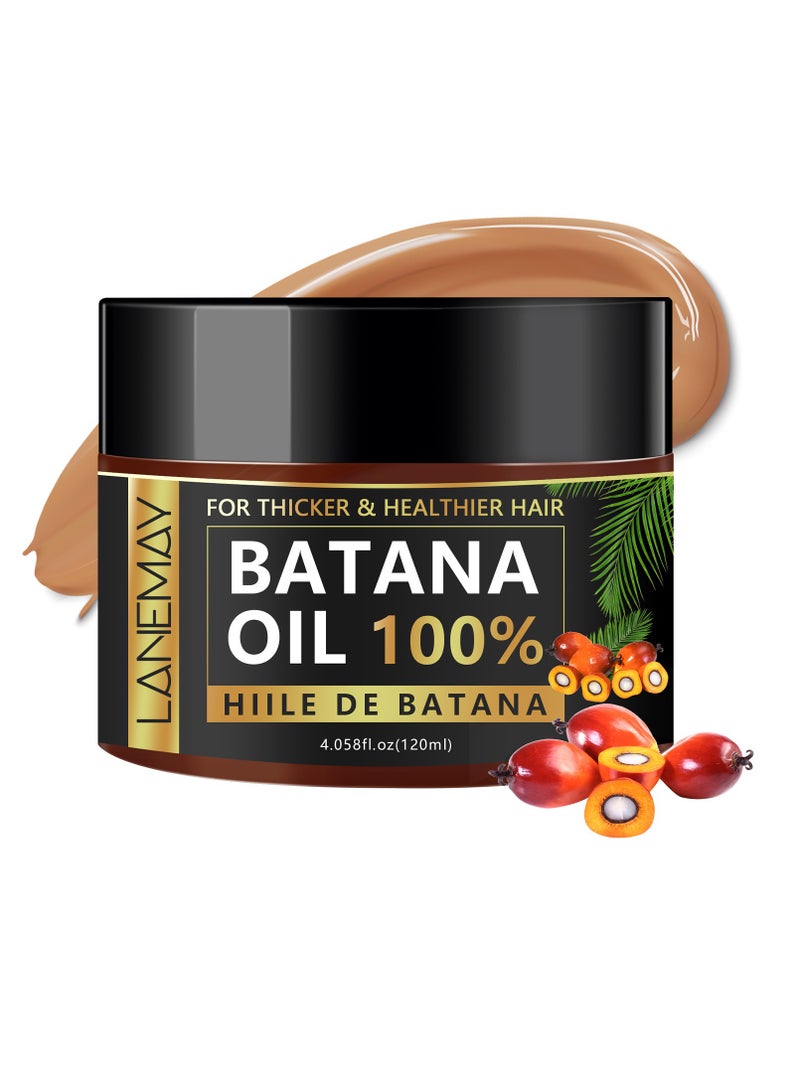 LANEMAY Raw Batana Oil for Hair Growth: 100% Natural Batana Oil from Honduras Prevent Hair Loss and Enhances Hair Thickness for Men & Women 120ml - Image 1