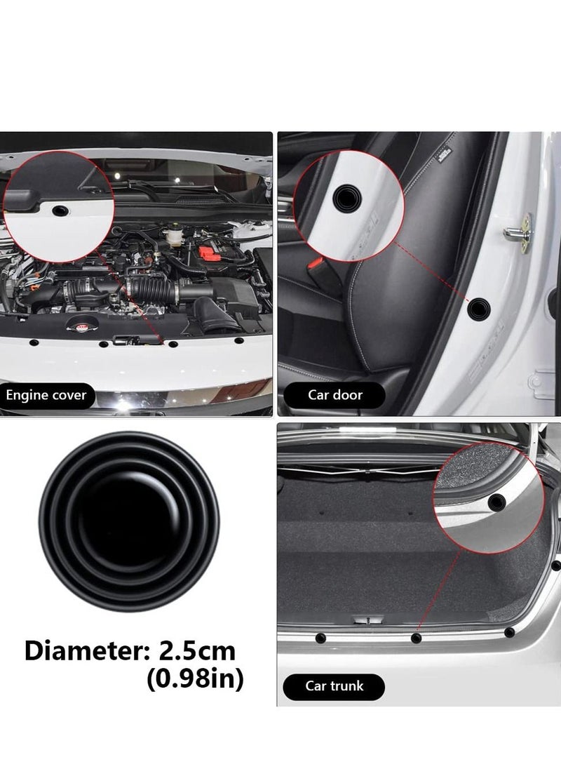 SYOSI 12PCS Car Door Shock Absorber Gasket,Car Door Protector Stickers,Buffer Bumper Cushion Car Door Shock Absorbing PVC Cushion Anti-Collision Gasket Car Accessories Decoration Sticke  - Image 4