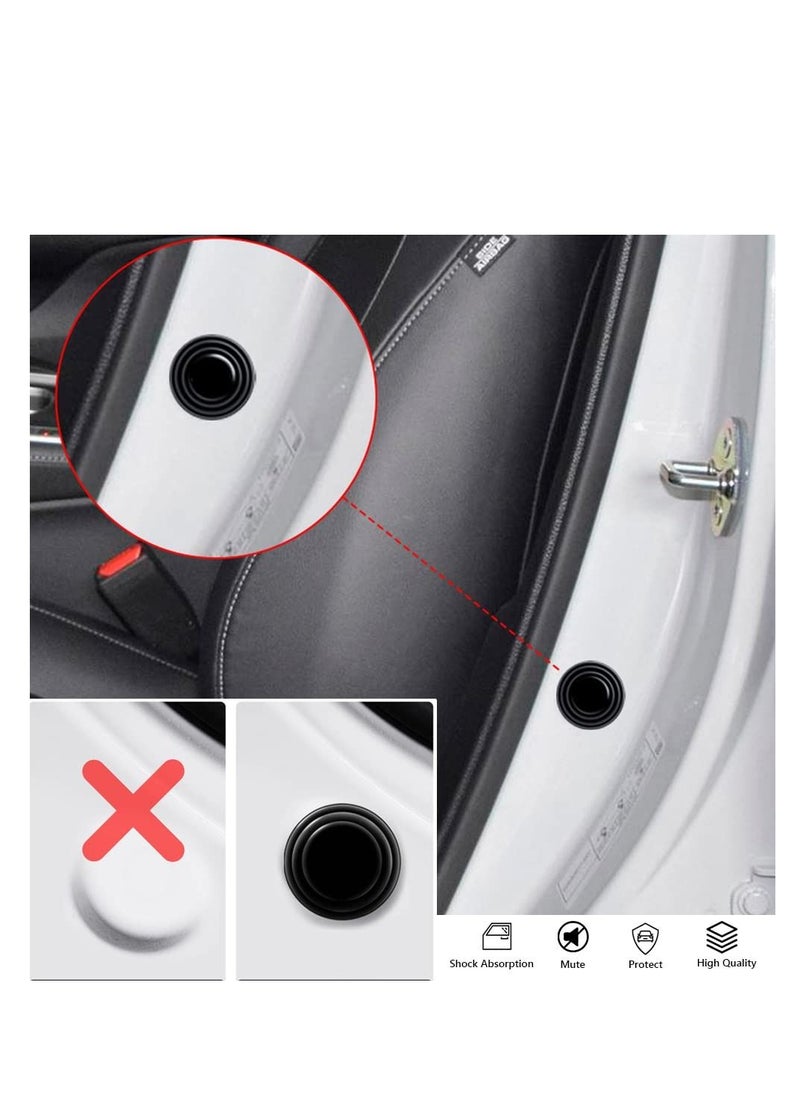 SYOSI 12PCS Car Door Shock Absorber Gasket,Car Door Protector Stickers,Buffer Bumper Cushion Car Door Shock Absorbing PVC Cushion Anti-Collision Gasket Car Accessories Decoration Sticke  - Image 3