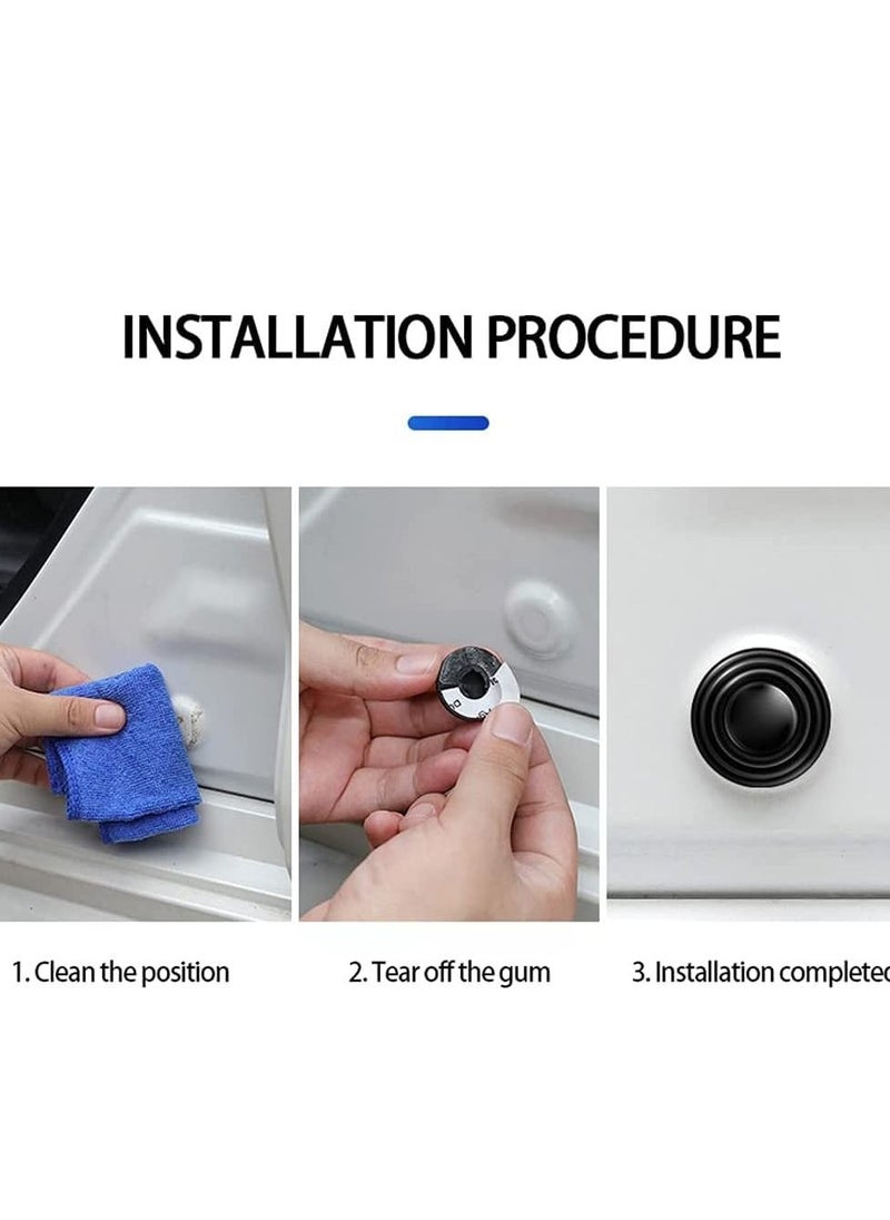 SYOSI 12PCS Car Door Shock Absorber Gasket,Car Door Protector Stickers,Buffer Bumper Cushion Car Door Shock Absorbing PVC Cushion Anti-Collision Gasket Car Accessories Decoration Sticke  - Image 5