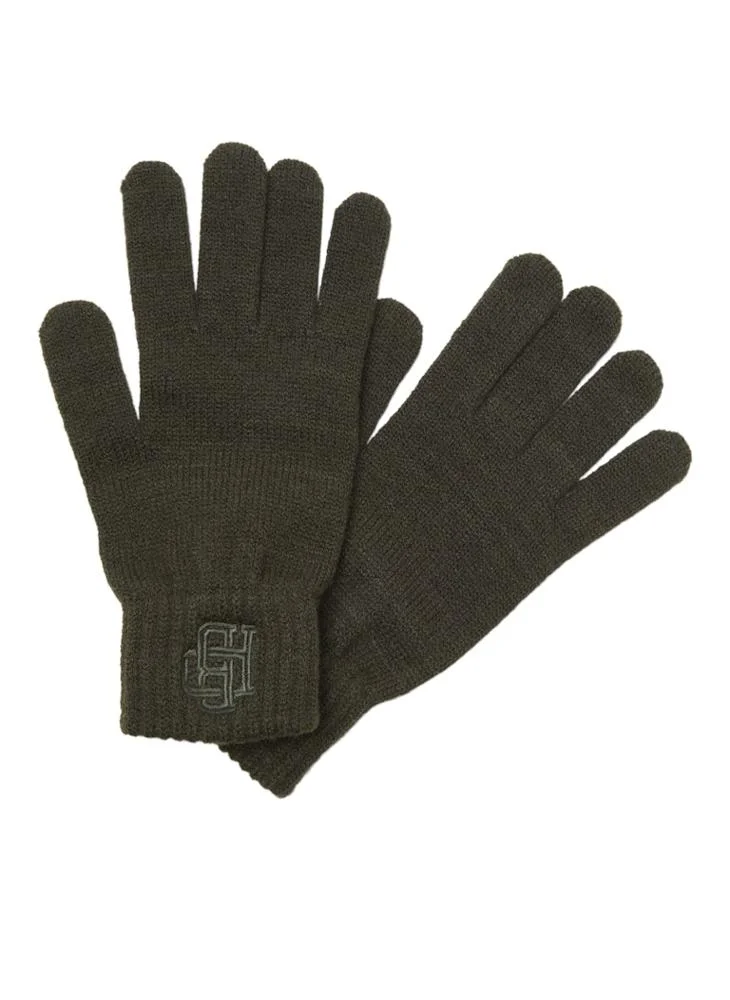 JACK & JONES Logo Print Knitted Gloves