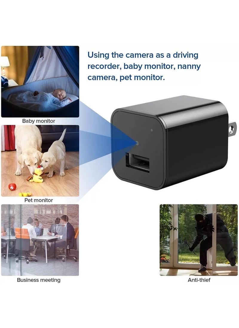 TECHNOVIEW TECHNOVIEW Wired 1080p Full HD Camera Work 24 Hours with Power Audio and Video Recording Charger with 64GB SD Card No WiFi Needed  - Image 4