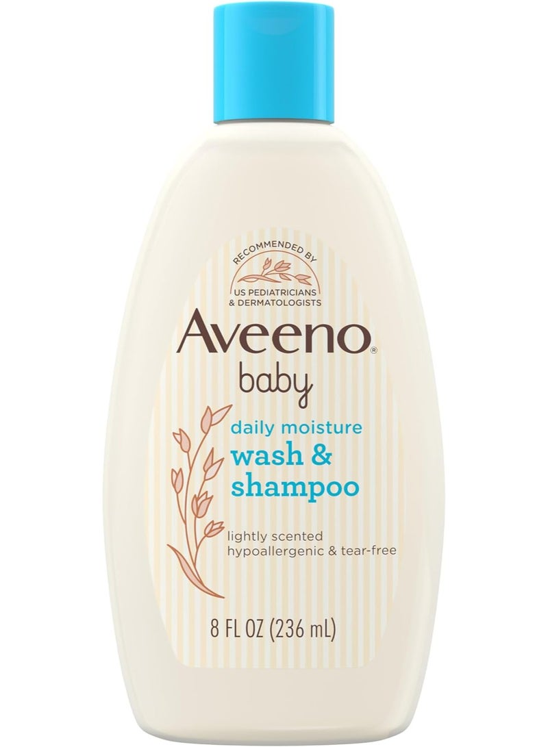 Aveeno Baby Wash & Shampoo for Hair & Body, Tear-Free, Fresh, 8 Oz